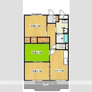 フォーシーズンB【1階】の間取り