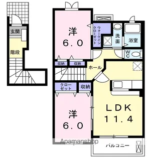 フルハウス J【2階】の間取り