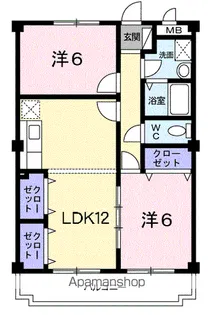 エステート光【2階】の間取り