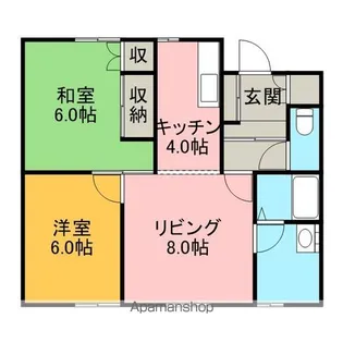 聖風マンション【2階】の間取り