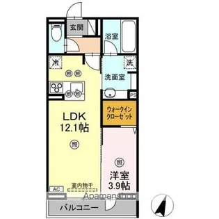 MK Wing BLD Ⅰ棟【3階】の間取り