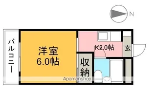 日の出ハイツ【3階】の間取り