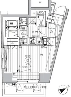 プロスタイルウェルス西早稲田【7階】の間取り