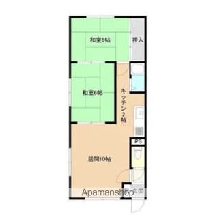 メゾン55【201号室】の間取り
