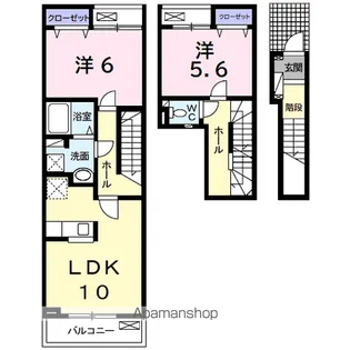 シャルム メゾンA【2階】の間取り