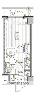 グランヴァンプレミアムイースト川口【8階】の間取り