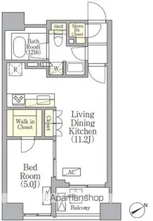 SOLASIA RESIDENCE 京橋【4階】の間取り