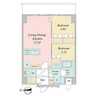 LIME RESIDENCE KAWAGUCHI EAST【8階】の間取り