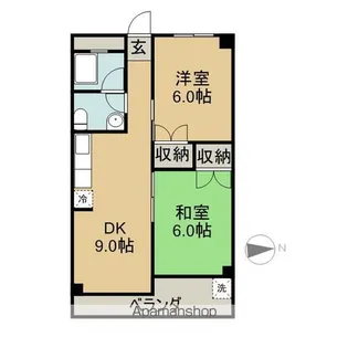 コーポユートピア【4階】の間取り