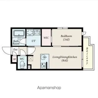 コンポジット新宿柏木【3階】の間取り