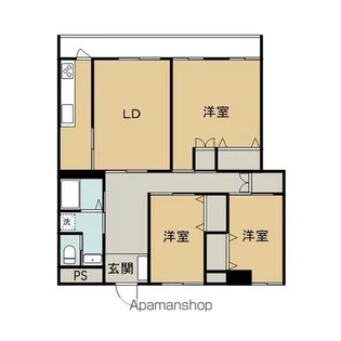 テリトワールSATO壱号館【7階】の間取り