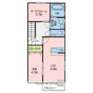 コスモスA棟【2階】の間取り