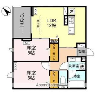 NOBLE VILLA浦和美園【3階】の間取り