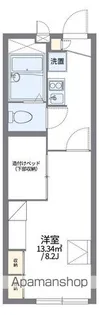 レオパレスアヴェニール【206号室】の間取り