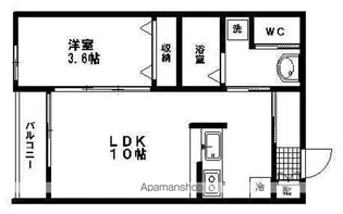 ミモザ館【2階】の間取り