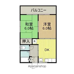 サンハイツヨコオ2【201号室】の間取り