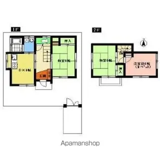 埼玉県入間市鍵山2丁目【一戸建】の間取り
