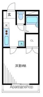 グランデッサ代沢【104号室】の間取り