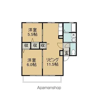 サンモールⅠ【101号室】の間取り