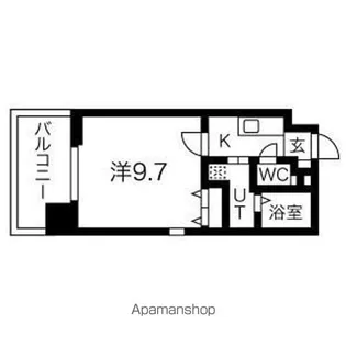 THE BRICKS(ザ ブリックス)【9階】の間取り