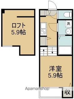 カノン【2階】の間取り
