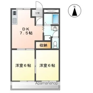 フレグランス【2階】の間取り