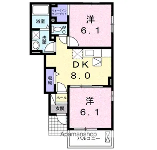 ノゥブル コート【1階】の間取り