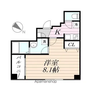 PARK RESIDENCE NISHICHIBA【1階】の間取り