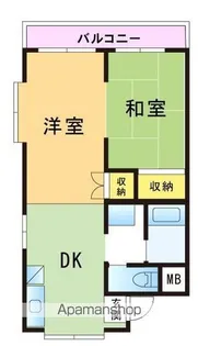 ベルエール片江【1階】の間取り