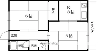 仲マンション【203号室】の間取り