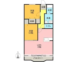 クリエストタウン 江端【1階】の間取り