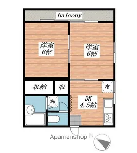 ラ・フォーレ辻 C棟【101号室】の間取り