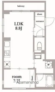 K’S表参道【1階】の間取り