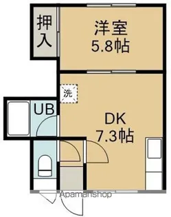 エレガンス昭和(エレガンスショウワ)【2階】の間取り