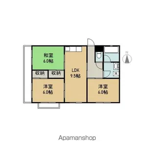 ハイツ石川【2階】の間取り