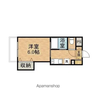 かわい富町マンション【302号室】の間取り