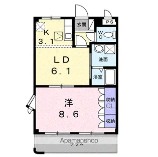 エクレセンス【1階】の間取り