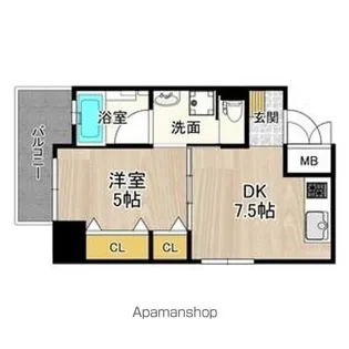 CITY SPIRE日本橋高津【5階】の間取り