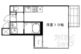 アクアプレイス京都西陣【506号室】の間取り