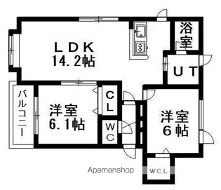 ベリテ【2階】の間取り