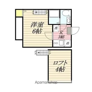 アラモード鳥飼【201号室】の間取り