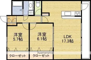 プロスパーみなみすいた公園【4階】の間取り