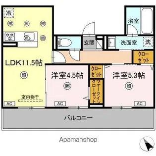 CAMPANELLA庚午北【3階】の間取り