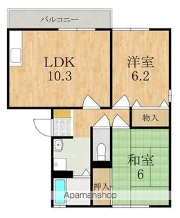 セジュールNⅡ【2階】の間取り