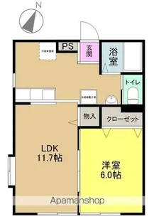 グリーンウッド【103号室】の間取り