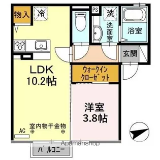 ヴィヴィアンZOO【2階】の間取り