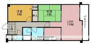 2LDKの間取り画像