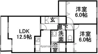 エミール大屋【101号室】の間取り