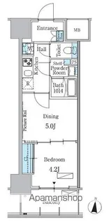 パークアクシス名古屋山王一丁目【8階】の間取り