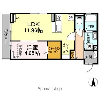 アンベリール【3階】の間取り